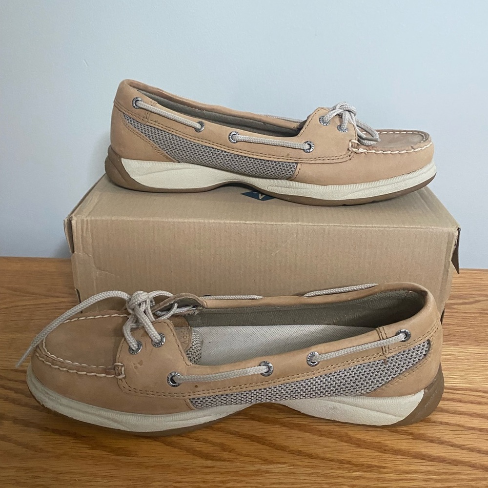 Sperry Tan Flats Moccasin-Style Loafers